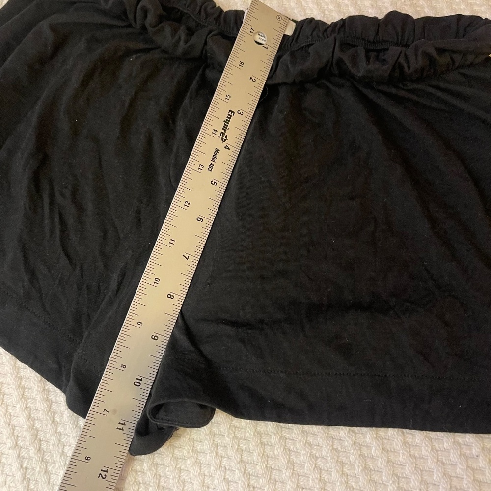Black Drawstring Shorts - Picture 4 of 4
